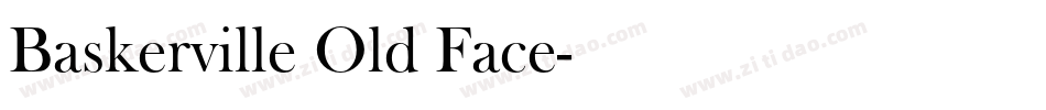 Baskerville Old Face字体转换